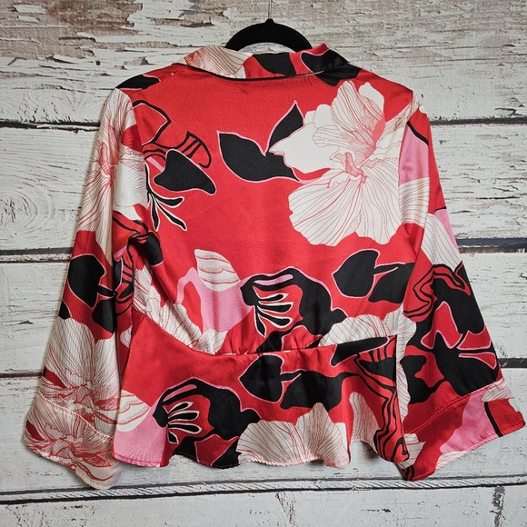Zara kimono floral blouse - Picture 9 of 14